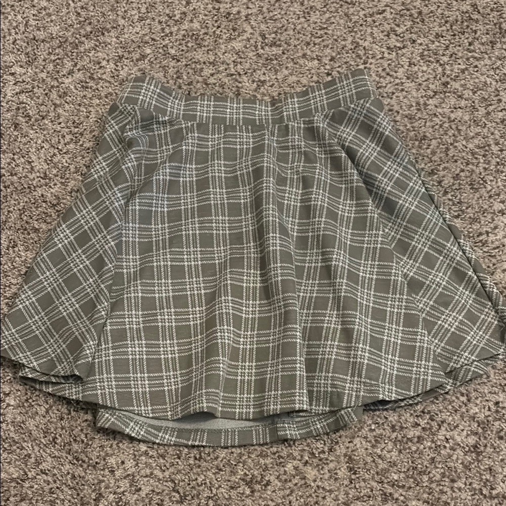 Plaid Green Skirt